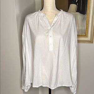 Universal Thread White Oversized Button-Up Shirt